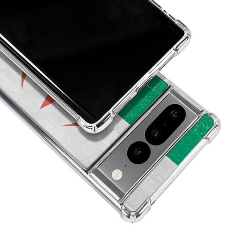 Algeria Flag Distressed Google Pixel 7 Pro Clear Case